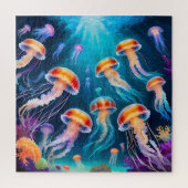 水中クラゲ ジグソーパズル (縦)