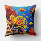 水中コーラルガーデンデザイン クッション (裏面)