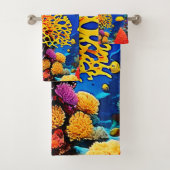 水中コーラルガーデンデザイン バスタオルセット (インサイチュ)