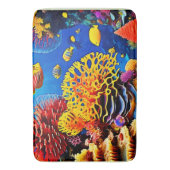 水中コーラルガーデンデザイン バスマット (正面縦)