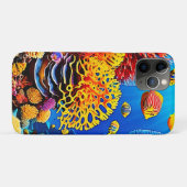 水中コーラルガーデンデザイン Case-Mate iPhoneケース (裏面(横))