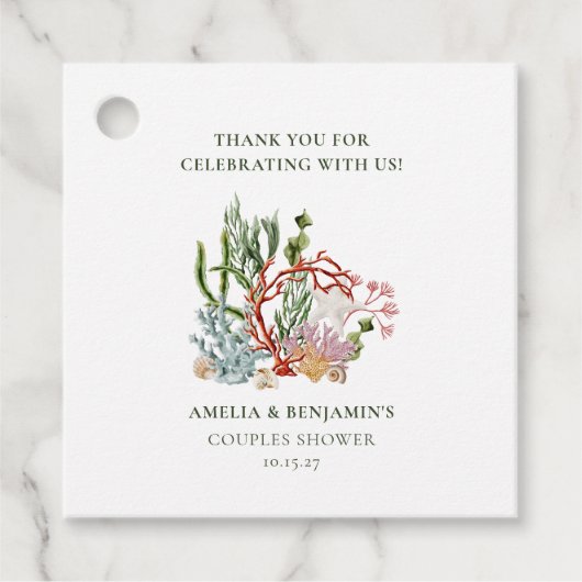 水中コーラルシェルカップルシャワー フェイバータグ (正面)