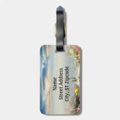 水中コーラルリーフ熱帯魚 ラゲッジタグ (裏面縦)