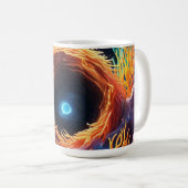 水中サンゴ渦 コーヒーマグカップ (正面右)