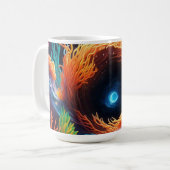 水中サンゴ渦 コーヒーマグカップ (正面左)