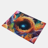 水中サンゴ渦 ドアマット (アングル)