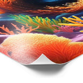 水中サンゴ渦 フォトプリント            (角)
