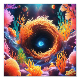 水中サンゴ渦 フォトプリント
