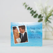 水中サンディ足指の塩辛いキス日付を保存 ポストカード (スタンド正面)