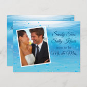 水中サンディ足指の塩辛いキス日付を保存 ポストカード (正面/裏面)