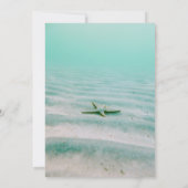 水中シースターネイビー結婚式招待状 招待状 (裏面)