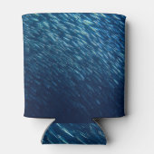 水中シーフィッシュスクール抽象芸術 缶クーラー (裏面)