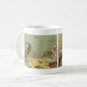 水中シーライフエビ、ヴィンテージ海動物 コーヒーマグカップ (正面左)