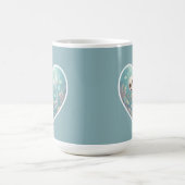 水中シーンのスケルトンメルメイド コーヒーマグカップ (中央)