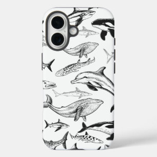 水中ジャイアンツ模様 iPhone 16ケース
