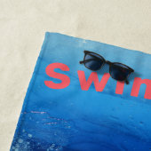 水中スイミングスパークリー泳ぐ人ビーチタオル ビーチタオル (インサイチュ)