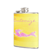 水中スイミングピンクの人魚 フラスク (左)