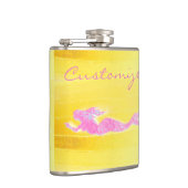 水中スイミングピンクの人魚 フラスク (右)