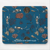 水中スキューバダイバーザ海は私の幸せな場所 マウスパッド (正面)