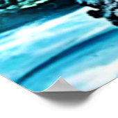 水中スポテッドレイデザイン ポスター (角)