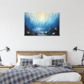 水中セレニティキャンバスプリント キャンバスプリント (インサイチュ (寝室))