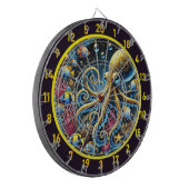 水中タコファンタジーデザイン ダーツボード (正面左)