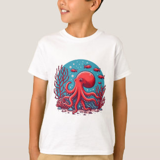 水中タコT Tシャツ