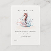 水中タツノオトシゴおむつくじベビーシャワー エンクロージャーカード (正面)