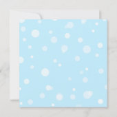 水中テーマ誕生日招待状 招待状 (裏面)