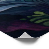 水中トリップ（幻覚体験）のような魚 ポスター (角)