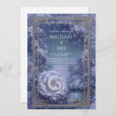 水中ドリームファンタジー結婚式招待状 招待状 (正面/裏面)