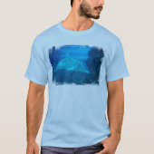 水中ドルフィンメンズ長袖Tシャツ Tシャツ (正面)