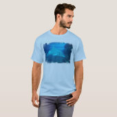 水中ドルフィンメンズ長袖Tシャツ Tシャツ (正面フル)