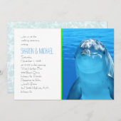 水中ドルフィンラヴ結婚ズ 招待状 (正面/裏面)