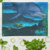 水中ドルフィン キッチンタオル (折り畳み)
