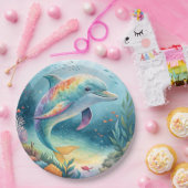 水中ドルフィン ペーパープレート (パーティー)