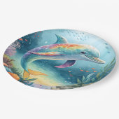 水中ドルフィン ペーパープレート (アングル)