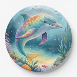 水中ドルフィン ペーパープレート