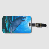 水中ドルフィン ラゲッジタグ (正面横)