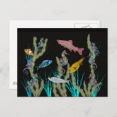 水中ネオンファンタジー ポストカード (正面/裏面)