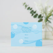 水中バブルプールパーティー招待状 招待状 (スタンド正面)