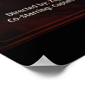 水中パーソナライズされた深いシーアドベンチャーフィルム ポスター (角)