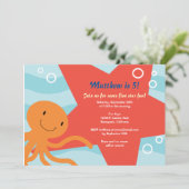 水中パーティーの招待 招待状 (スタンド正面)