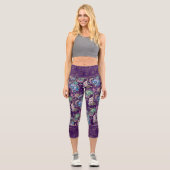 水中パープルリュックス |ダークパステル金ゴールドシーライフ カプリレギンス (正面)