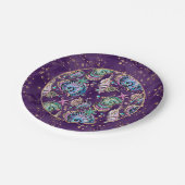 水中パープルリュックス |ダークパステル金ゴールドシーライフ ペーパープレート (アングル)