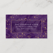 水中パープルリュックス |ダークパステル金ゴールドシーライフ 名刺 (裏面)