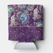 水中パープルリュックス |ダークパステル金ゴールドシーライフ 缶クーラー (裏面)