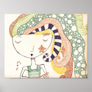 水中ヒッピー ポスター