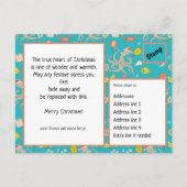 水中ピックボール、ミニポストカード ポストカード (裏面)