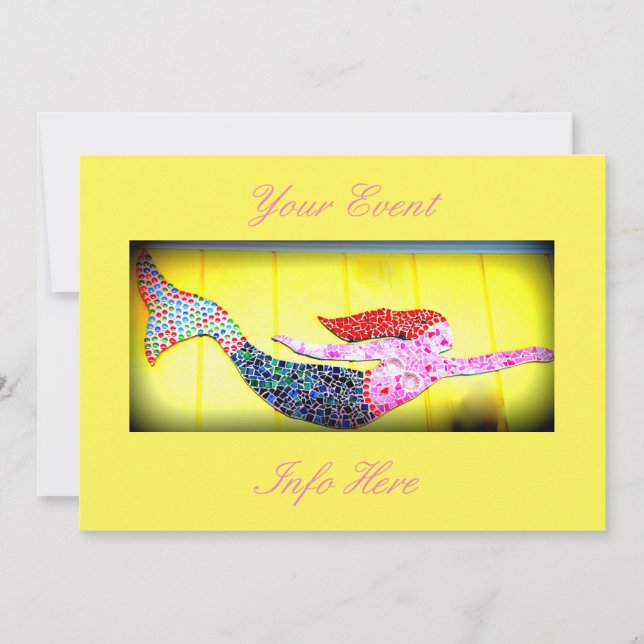 水中ピンクのモザイクマーメイド (正面)